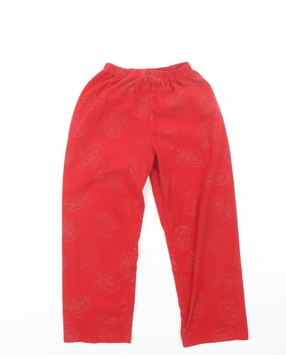 Disney Girls Red  Polyester  Pyjama Pants Size 8 Years   - Minnie Mouse