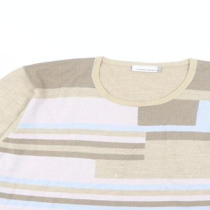 Country Casuals Womens Brown Round Neck  Acrylic Pullover Jumper Size L