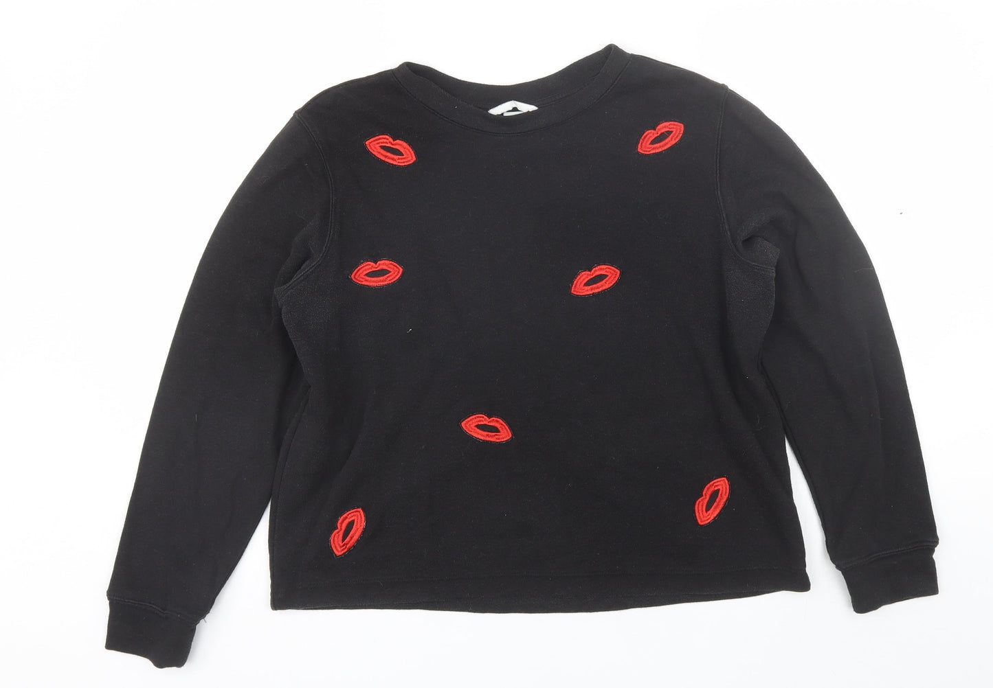 Womens UK Size M H&M Black Pullover Jumper