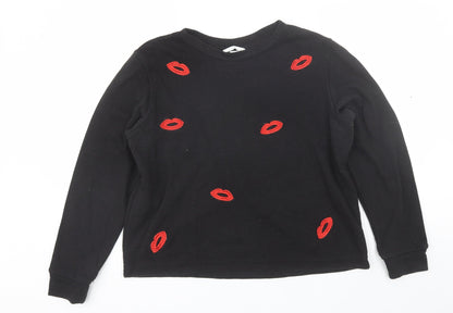 Womens UK Size M H&M Black Pullover Jumper