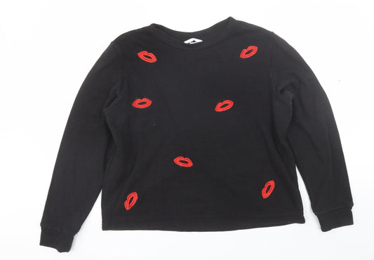 Womens UK Size M H&M Black Pullover Jumper