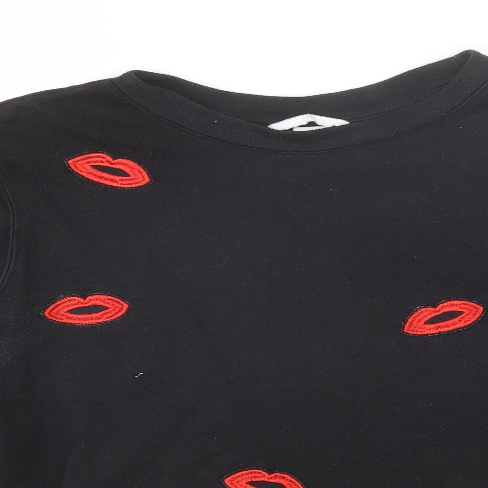 Womens UK Size M H&M Black Pullover Jumper