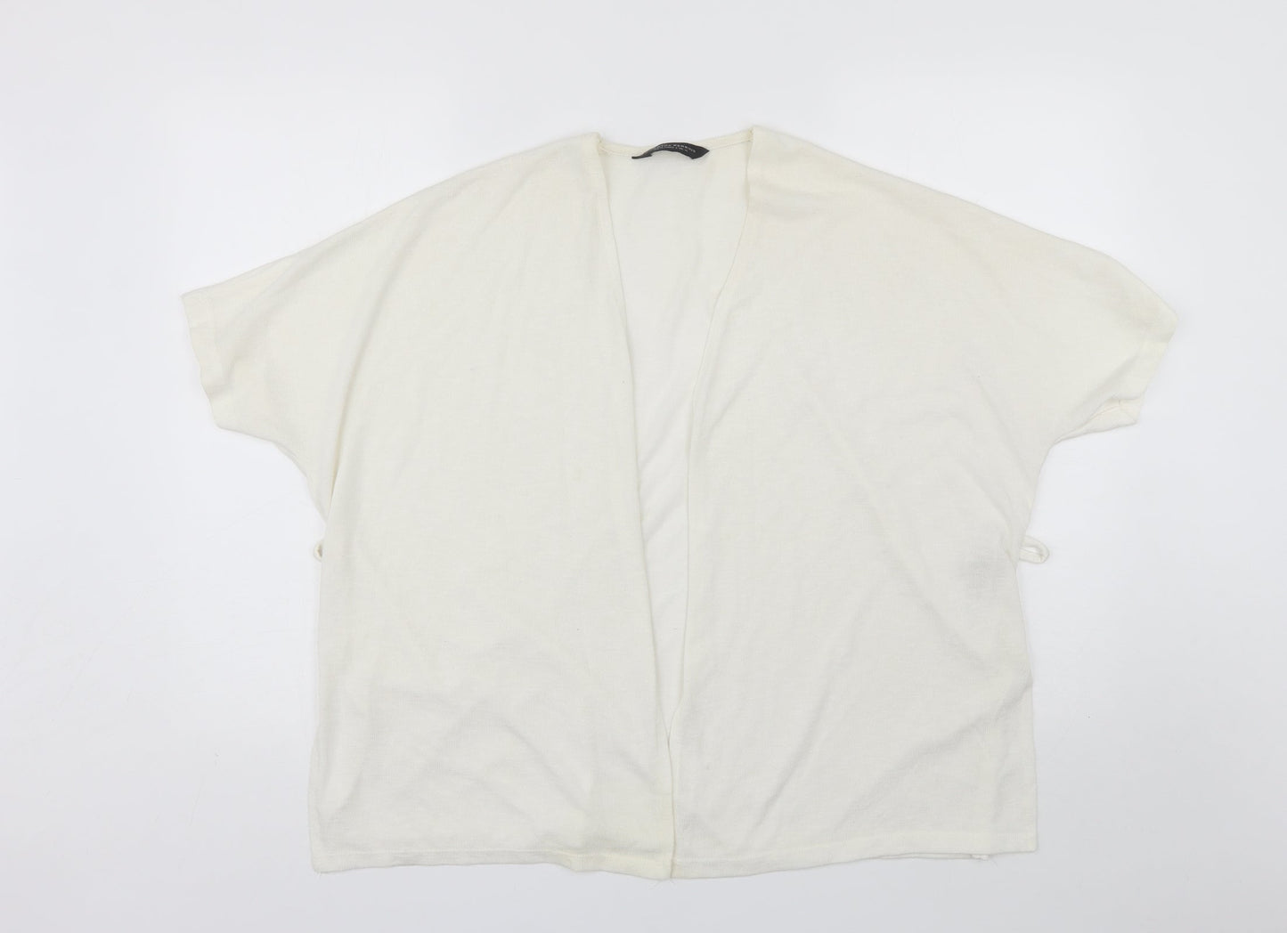 Womens UK Size M Dorothy Perkins White Cardigan Jumper