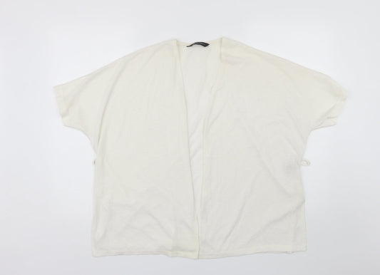 Womens UK Size M Dorothy Perkins White Cardigan Jumper