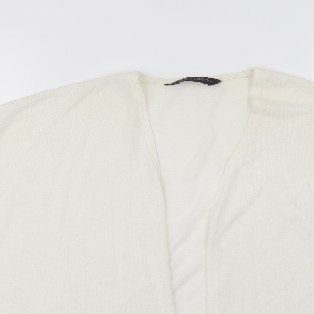Womens UK Size M Dorothy Perkins White Cardigan Jumper