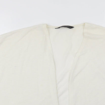 Womens UK Size M Dorothy Perkins White Cardigan Jumper