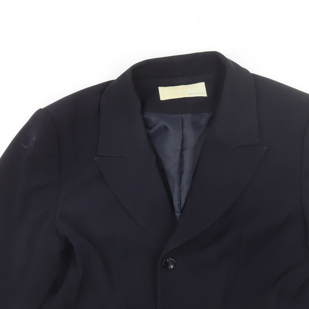 AMARANTO Womens Blue   Jacket  Size 16