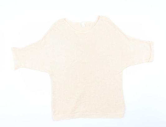 Womens UK Size M H&M Pink Pullover Jumper