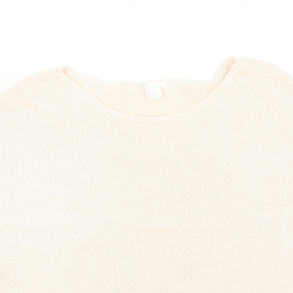 Womens UK Size M H&M Pink Pullover Jumper