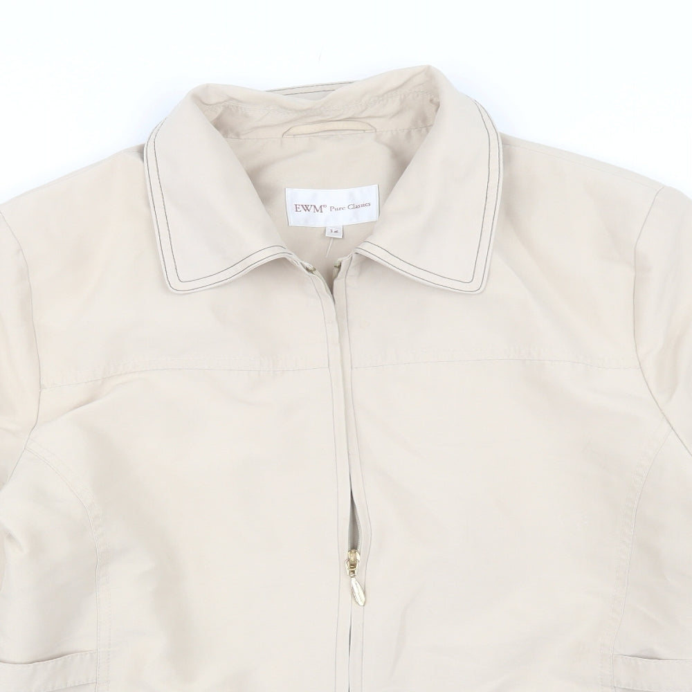 Womens UK Size 12 EWM Beige Jacket