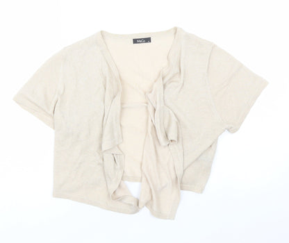 Womens UK Size M M&Co Beige Shrug Jumper