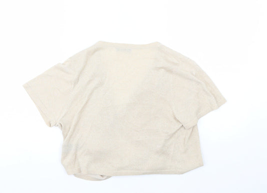 Womens UK Size M M&Co Beige Shrug Jumper