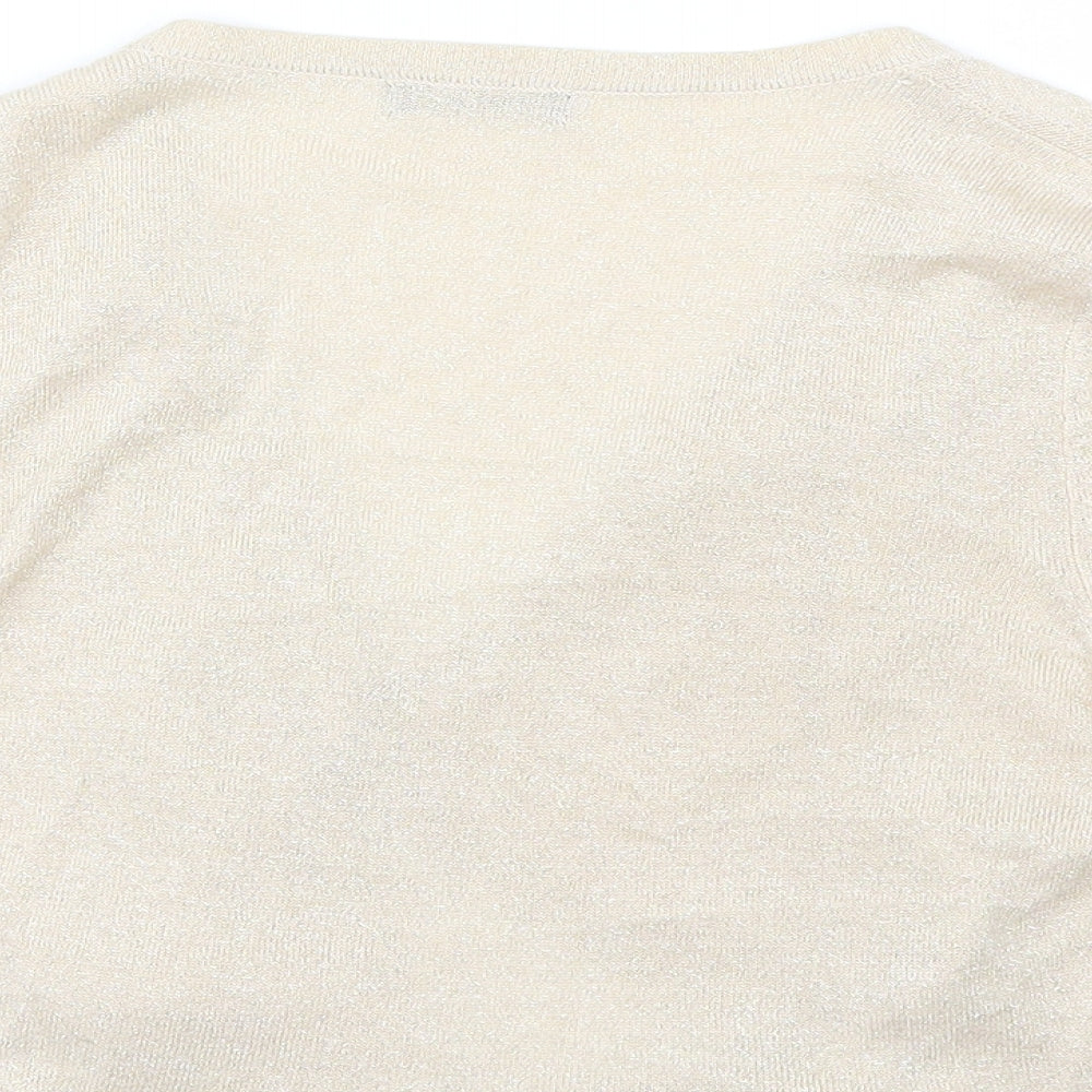 Womens UK Size M M&Co Beige Shrug Jumper