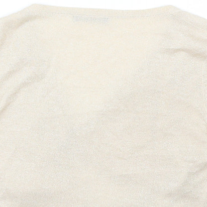 Womens UK Size M M&Co Beige Shrug Jumper