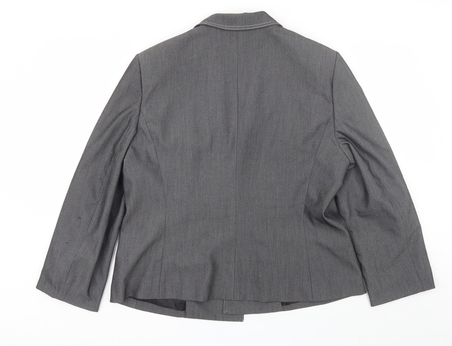 Suit Studio Womens Grey   Jacket Blazer Size 18