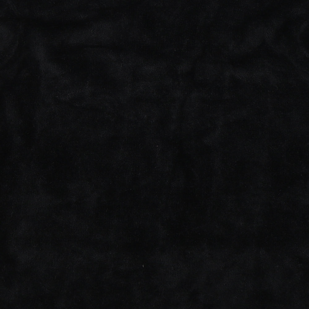 Donna Lewis Womens Black Round Neck  Viscose Pullover Jumper Size M