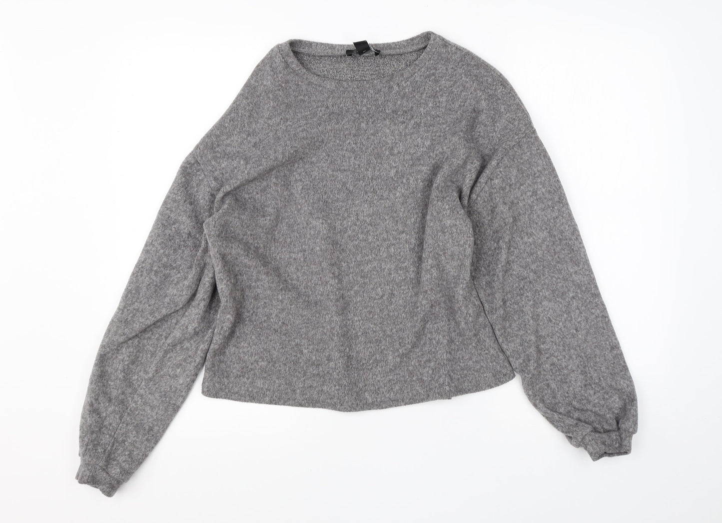Womens UK Size S New Look Grey Pullover Jumper