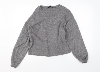 Womens UK Size S New Look Grey Pullover Jumper