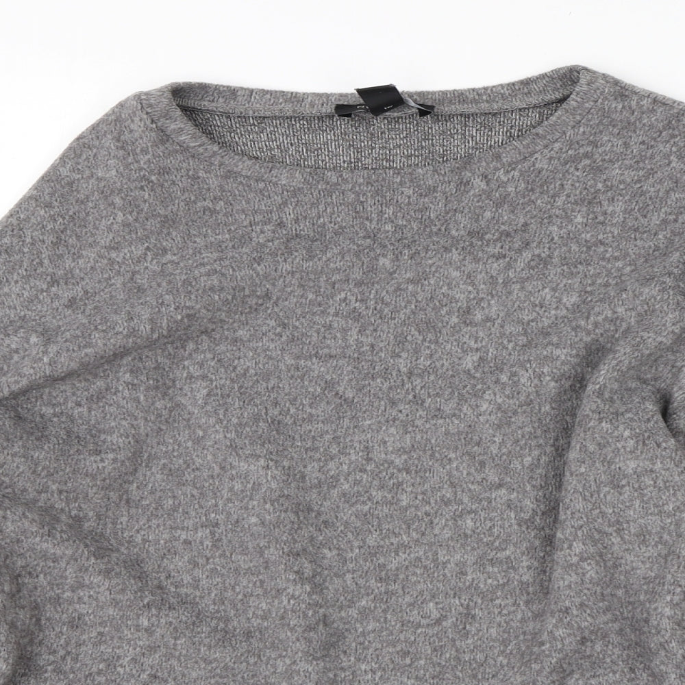 Womens UK Size S New Look Grey Pullover Jumper
