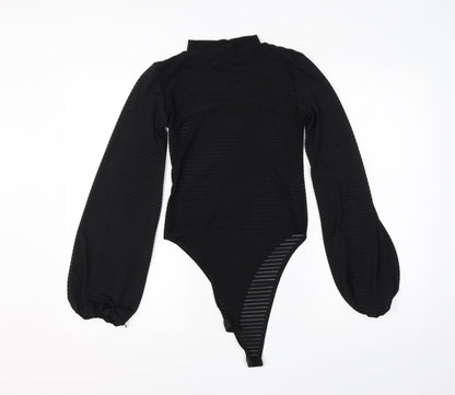 PRETTYLITTLETHING Womens Black  Polyester Romper One-Piece Size 8