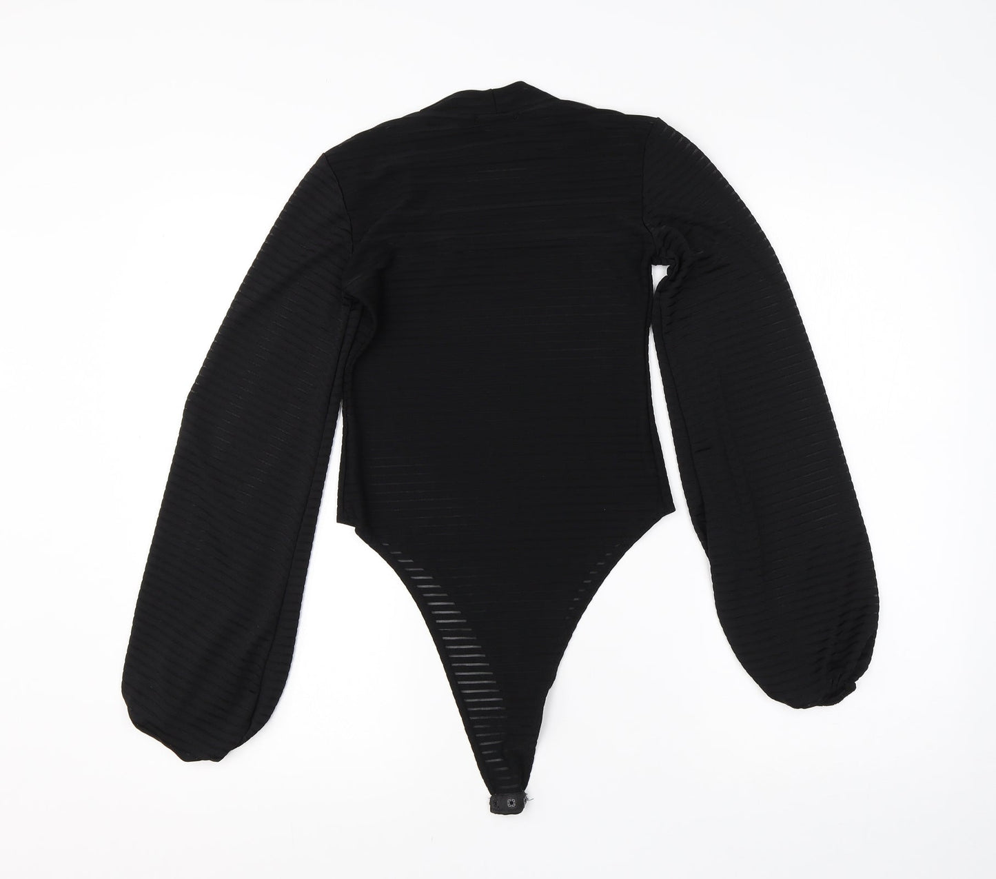 PRETTYLITTLETHING Womens Black  Polyester Romper One-Piece Size 8