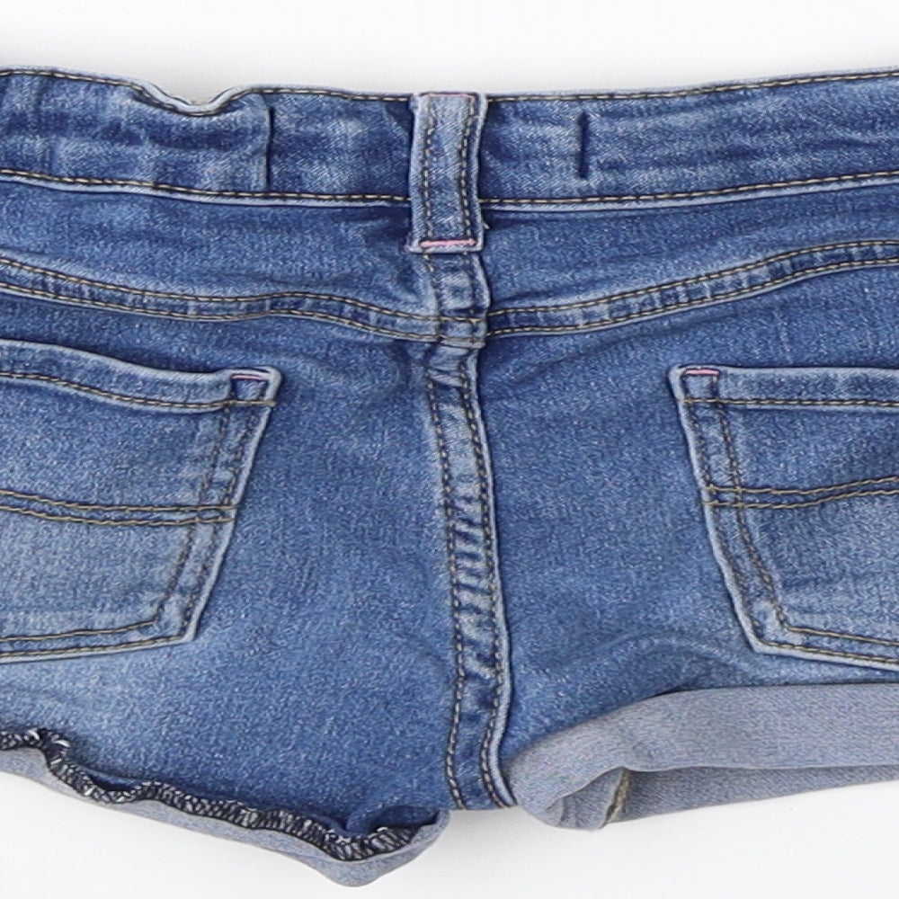 Denim Co Girls Blue  Cotton Cargo Shorts Size 9-10 Years  Regular
