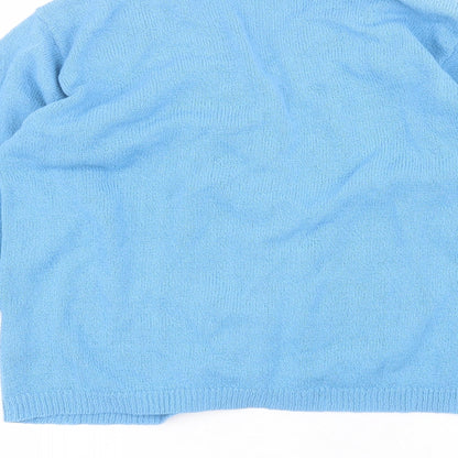 Womens UK Size M Akal Collection Blue Cardigan Jumper