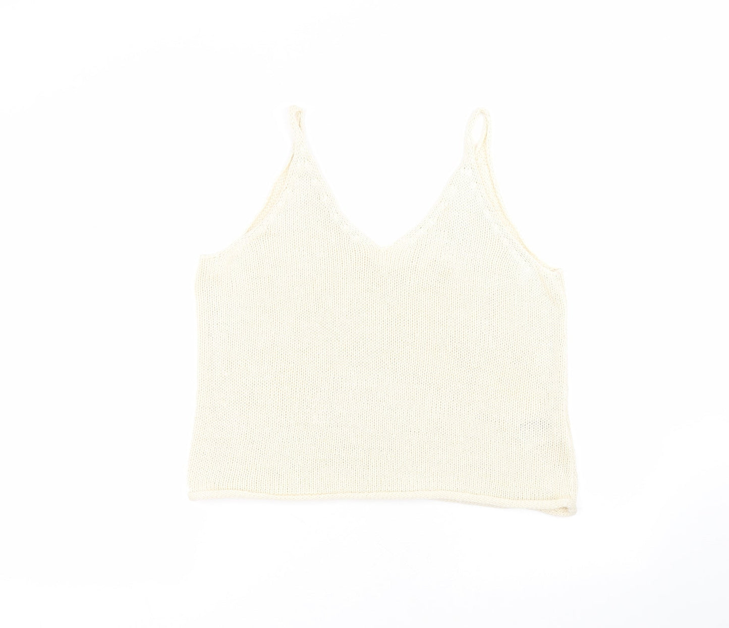 Womens UK Size S H&M White Basic T-Shirt