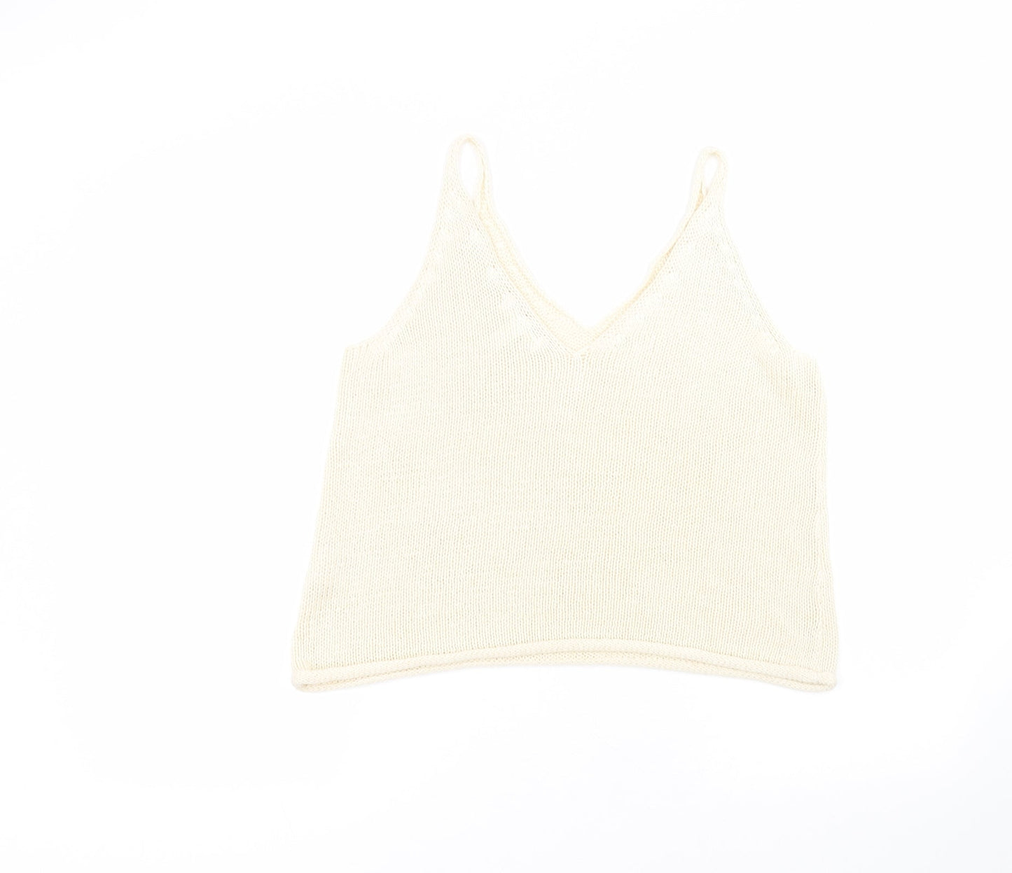 Womens UK Size S H&M White Basic T-Shirt