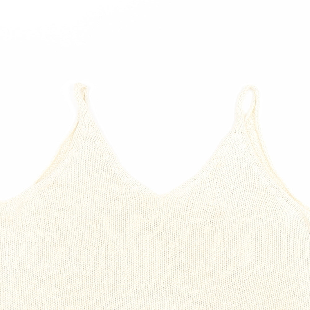 Womens UK Size S H&M White Basic T-Shirt