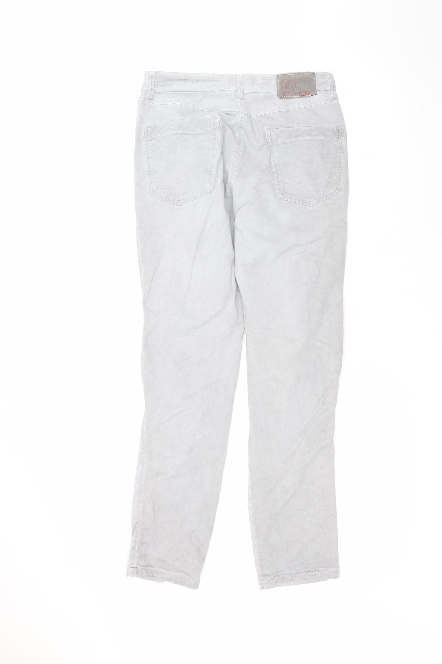 FUNKY STAFF Womens Grey  Cotton Straight Jeans Size M L27 in Regular