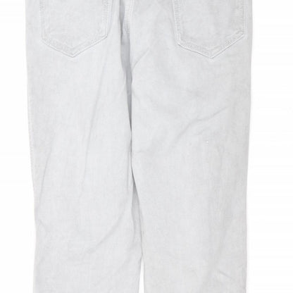 FUNKY STAFF Womens Grey  Cotton Straight Jeans Size M L27 in Regular
