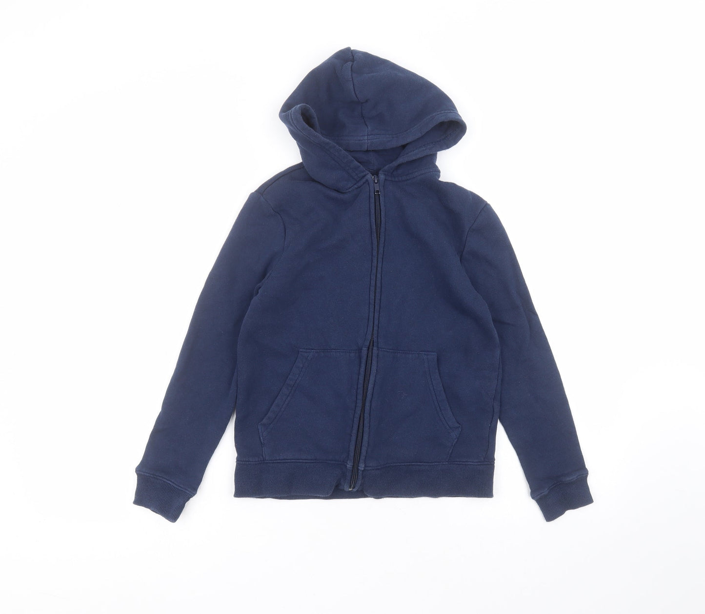 H&M Boys Blue  Cotton Full Zip Hoodie Size 9-10 Years