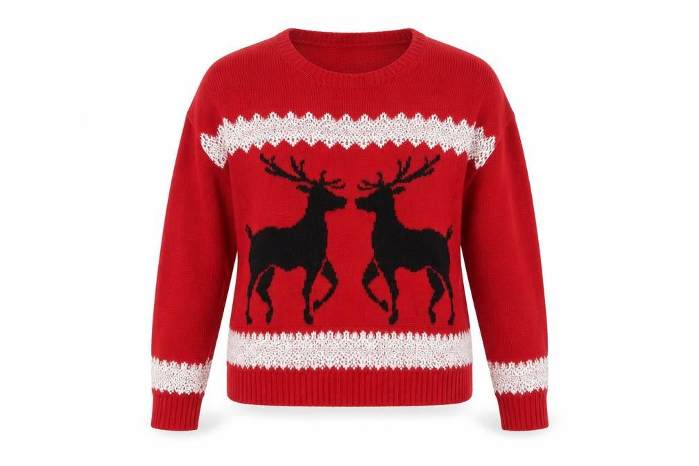 Womens UK Size M PREVIEW Red Pullover Jumper