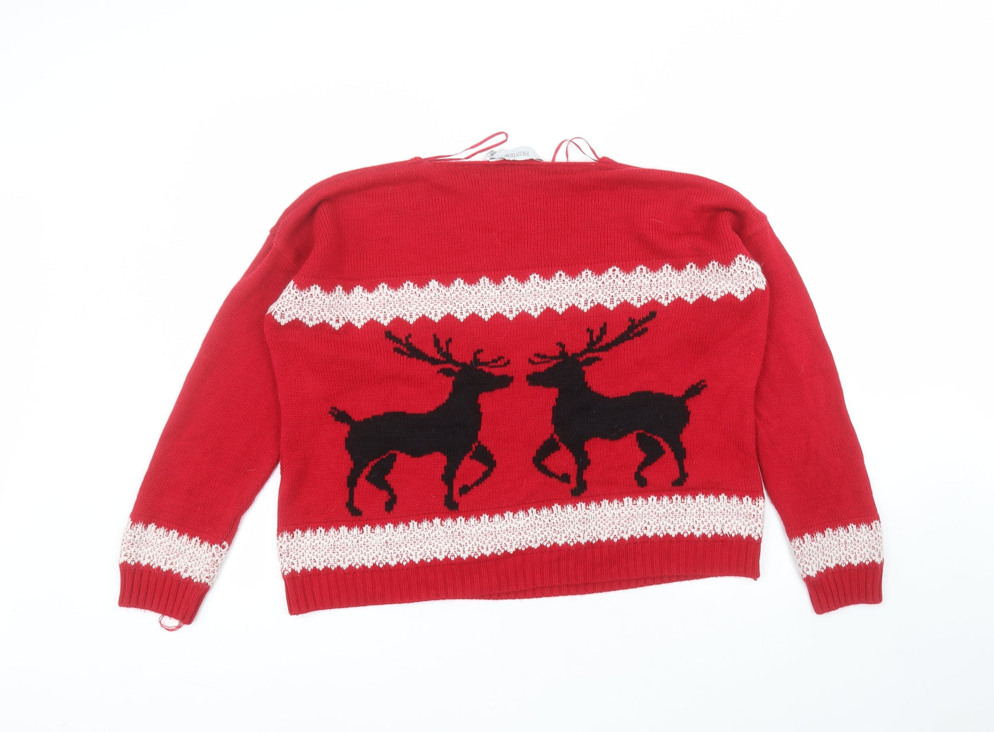 Womens UK Size M PREVIEW Red Pullover Jumper