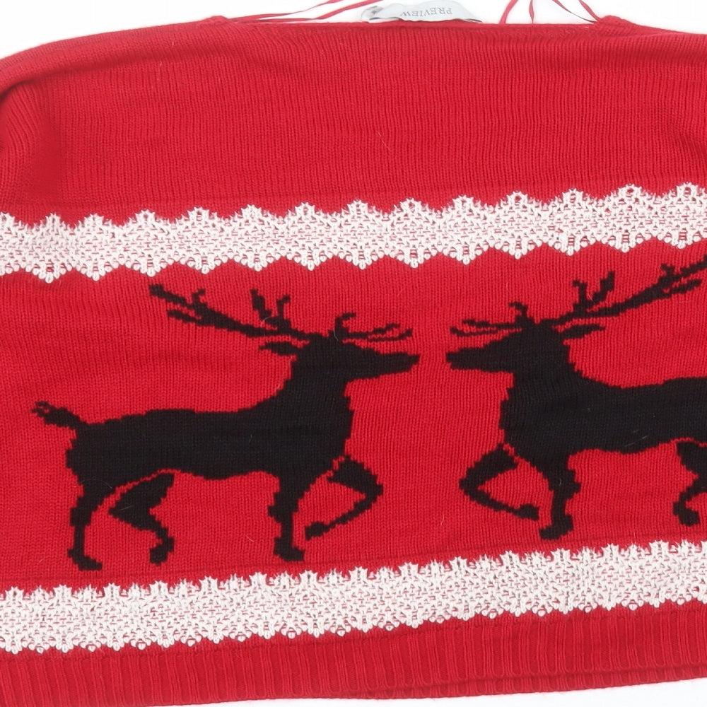 Womens UK Size M PREVIEW Red Pullover Jumper