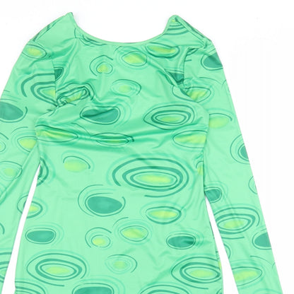 SheIn Womens Green  Polyester Pencil Dress  Size M  Round Neck