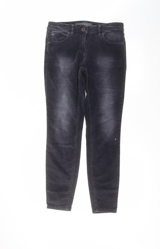 NEXT Womens Blue  Cotton Straight Jeans Size 10 L27 in Regular