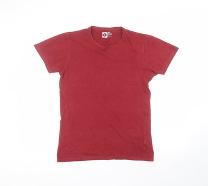 Mens UK Size S Cedar Wood State Red  T-Shirt