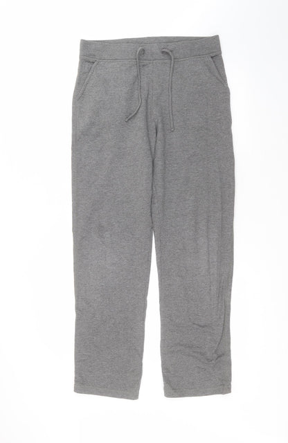 Matalan Womens Grey  Cotton Sweatpants Trousers Size M L29 in Regular