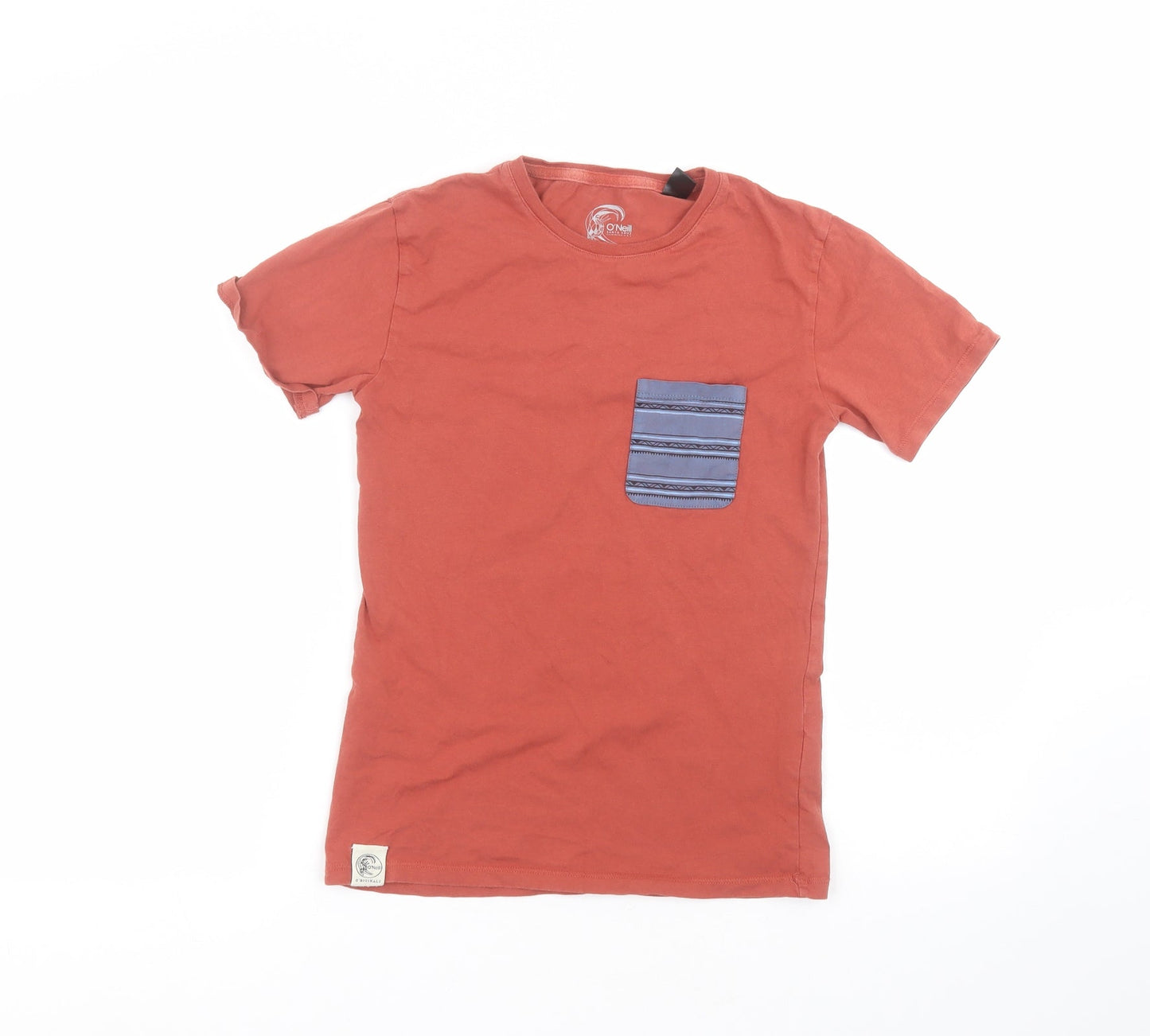 O'Neal Boys Brown  Cotton Basic T-Shirt Size 10 Years Round Neck