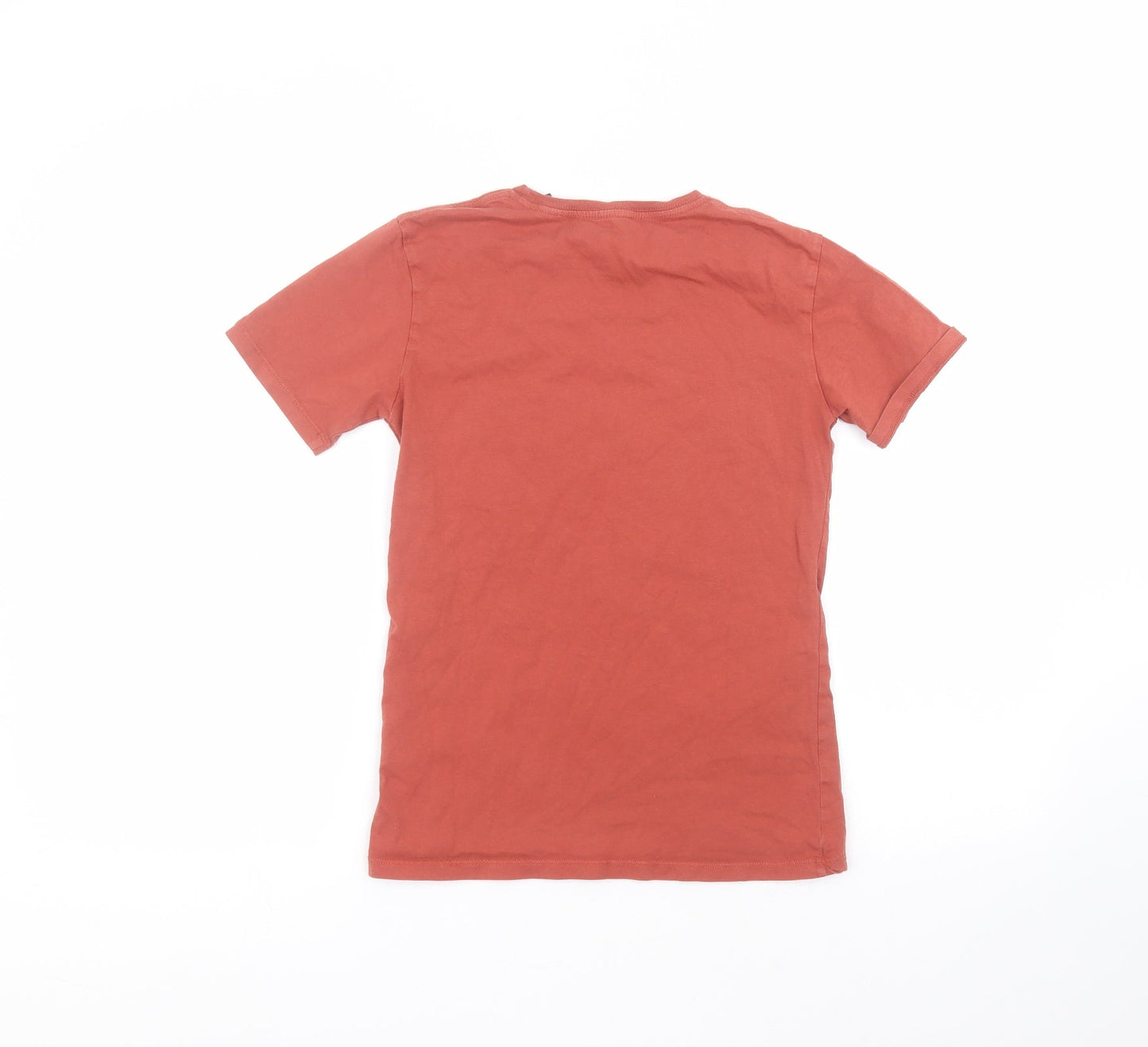O'Neal Boys Brown  Cotton Basic T-Shirt Size 10 Years Round Neck