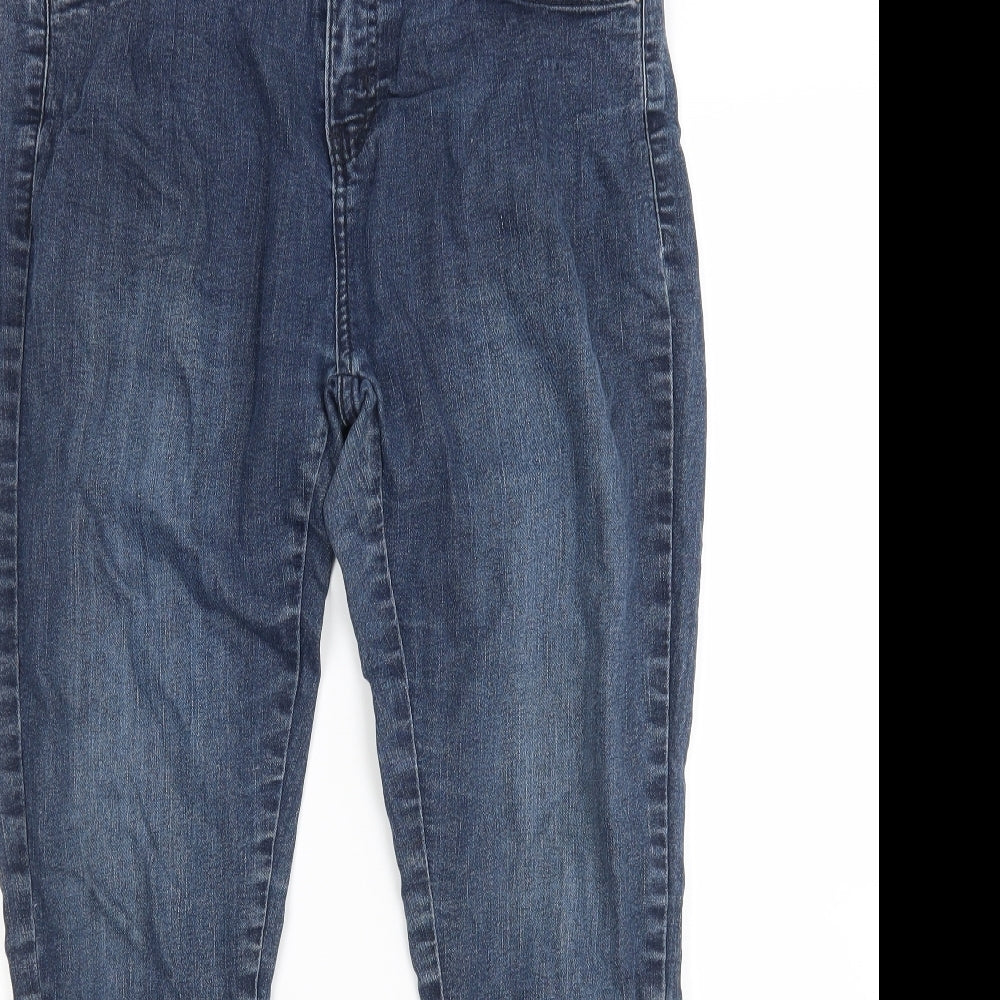 Womens UK Size 12 Preworn Regular Fit Skinny Blue Jeans