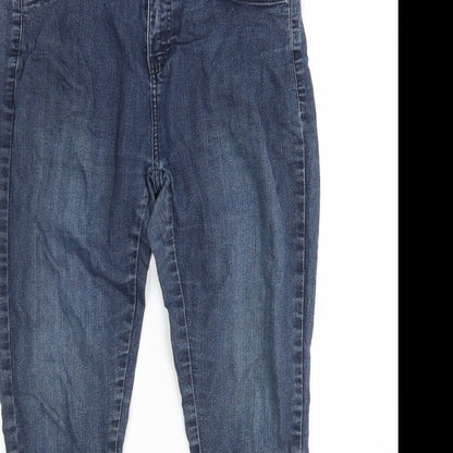 Womens UK Size 12 Preworn Regular Fit Skinny Blue Jeans