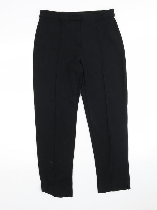 Womens UK Size 8 M&S Regular Fit  Black Trousers