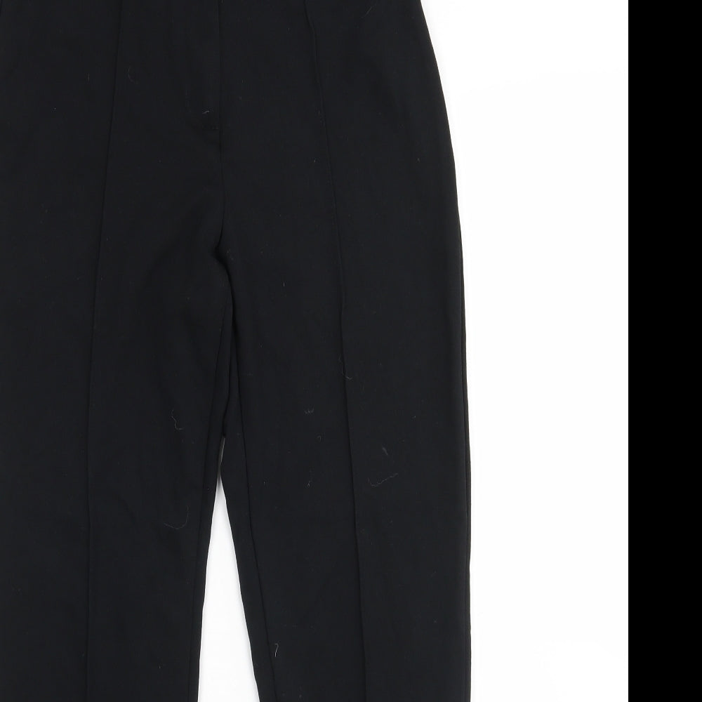 Womens UK Size 8 M&S Regular Fit  Black Trousers