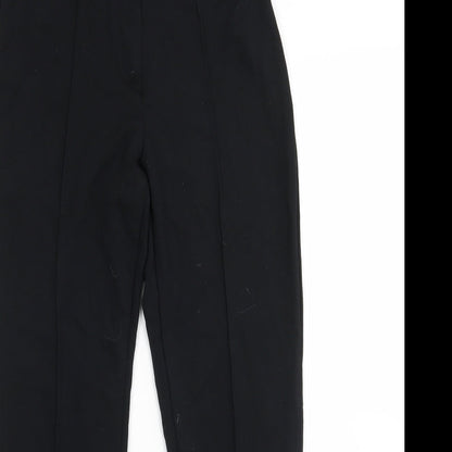 Womens UK Size 8 M&S Regular Fit  Black Trousers