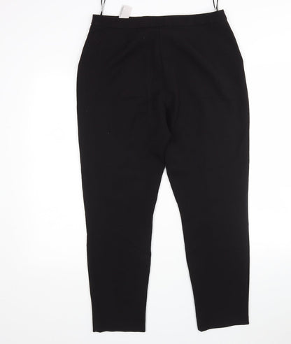 F&F Womens Black  Polyester Trousers  Size 10 L28 in Regular