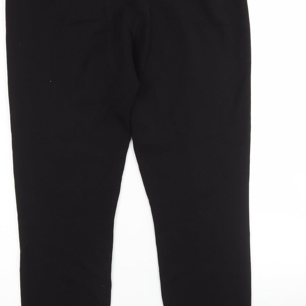 F&F Womens Black  Polyester Trousers  Size 10 L28 in Regular