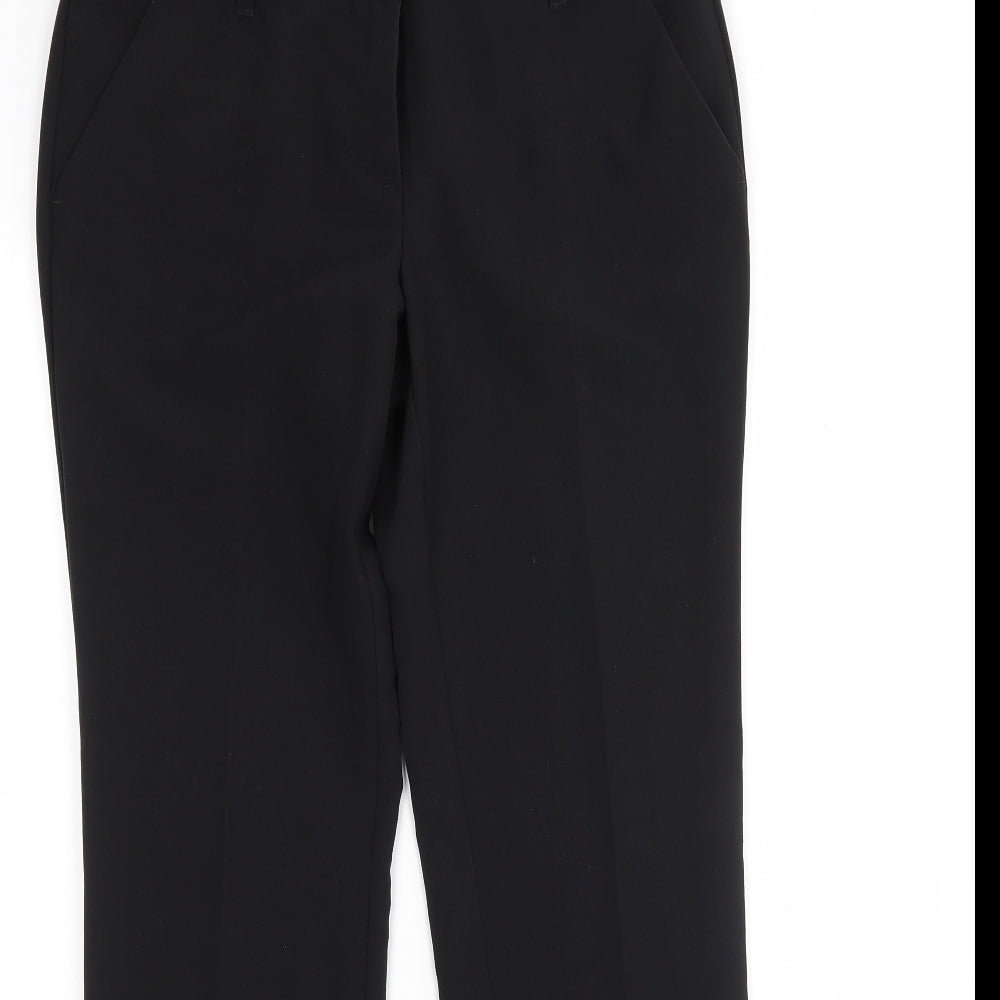 Womens UK Size 10 NEXT Regular Fit  Black Trousers